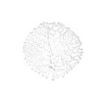 T9570 Elegant Filigree Brooch in Imitation Matt Silver