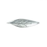 T9687 Lovely Leaf Brooch in Elegant Silver-Tone