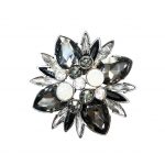 200641 Leilani Crystal Flower Brooch