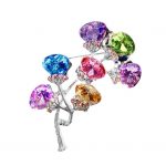 200790 Gioia Crystal Bouquet Brooch