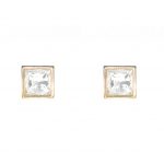 205583S Lumiere Crystal Square Earrings