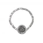203545 Pretty Silver-Tone Stretch Bracelet