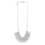 209512S Paris Contemporary Silver-Tone Radiance Necklace