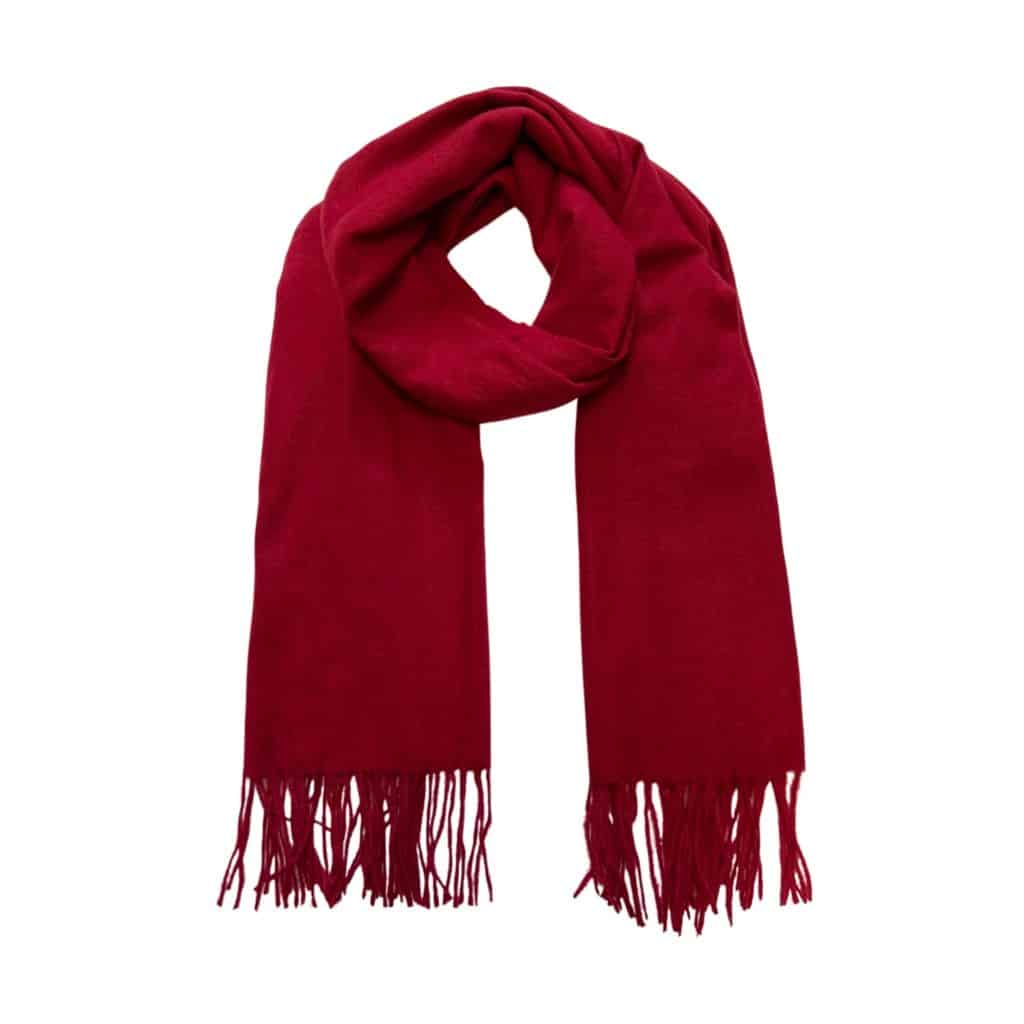 SH1990127 BURGUNDY Classic UltraSoft Print Blanket Scarf SHSales