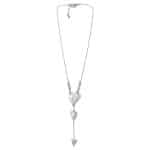 1052584 Modern Love Silver-Tone Heart Necklace