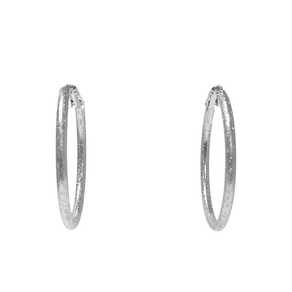 204431S Classic SilverTone Hoop Earrings SHSales Jewellery & Scarves