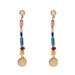 205812 Martina Coloured Stone Drop Earrings