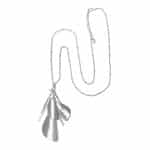 2010942 Contemporary Longline Charm Necklace - Silver-tone