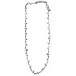 2011055S Sweet Silver-Tone Starfish Necklace 