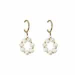 205933G Louise Pearl Drop Earrings - Gold-Tone