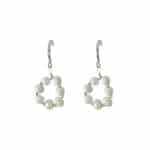 205933S Louise Pearl Drop Earrings - Silver-Tone