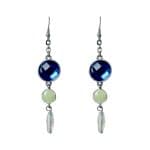 SH00016 Santorini Crystal Drop Earrings - Blue