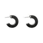 205037GY Soft Grey Acrylic Summer Earrings 