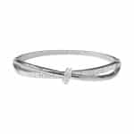 205082 Elegant Diamanté Crystal Knot Bangle Bracelet