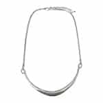 T9209 Contemporary Collar Necklace in Silver-Tone