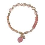 T9240BL Summer Pinks Beaded Rose-Gold Tone Bracelet