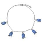 T9705BL Elegant & Delicate Bluebells Bracelet 