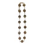2011176G Gold-Tone Circular Links Necklace 