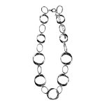 2011127S Contemporary Silver-Tone Links Necklace