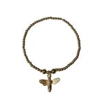 205194G Nature's Charm Bee Bracelet - Gold-Tone