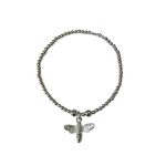 205194s Nature's Charm Bee Bracelet - Silver-Tone