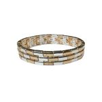 205210 Dual-Tone Modern Link Bracelet