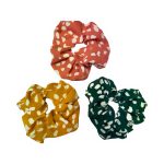 SH9123 Polly Fabric Scrunchies (6 colours)