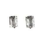 205965S Darcie Crystal Clip Earrings - Silver Tone