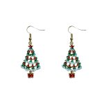 206000 Festive Christmas Tree Earrings