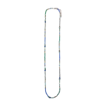 2011279B Elizabeth Longline Beaded Crystal Necklace - Blue