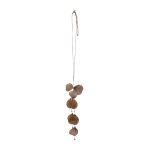 2011296G Elegant Orchid Drop Design Necklace - Gold-Tone