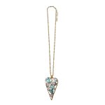 2011338G Gold-Tone Summer Heart Pendant Necklace