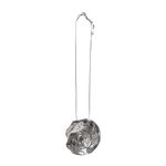 2011348S Contemporary Rose Design Necklace - Silver-Tone