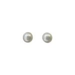 206153SM Elegant Pierced Faux Pearl Earrings (11mm)