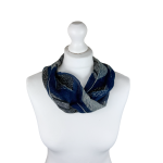 SHMM1375 Savannah Abstract Print Magnetic Crinkle Scarf (4 Assorted Colours)