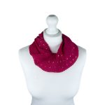SHMM1382 Autumnal Gold Fleck Foil Print Magnetic Scarf (3 Assorted Colours)