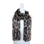 SHPS1320 Leopard Animal Print Glitter Print Scarf (3 Assorted Colours)