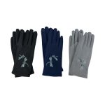 SHGL1430 Embroidered Dragonfly Design Gloves (3 Assorted Colours)