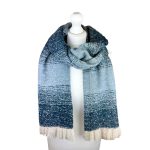 SHSF1408 Ultra Soft Grey Fade Scarf  (Colour as Shown)