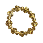 205294G Contemporary Heart Design Gold-Tone Bracelet 