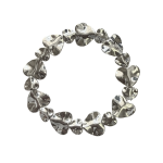 205294S Contemporary Heart  Design Silver-Tone Bracelet