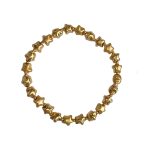 205295G Contemporary Star  Design Gold-Tone Bracelet