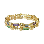 205297G Olivia Gold-Tone Contemporary Pastel Bracelet