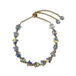205314AB  Iridescent AB Crystal Star Slider Bracelet