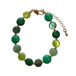 205322GR Shades of Winter Green Beaded Bracelet