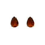 206188AM Amber Crystal Teardrop Earrings 