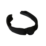 SH7962 Classic Black Fabric Knot Headband