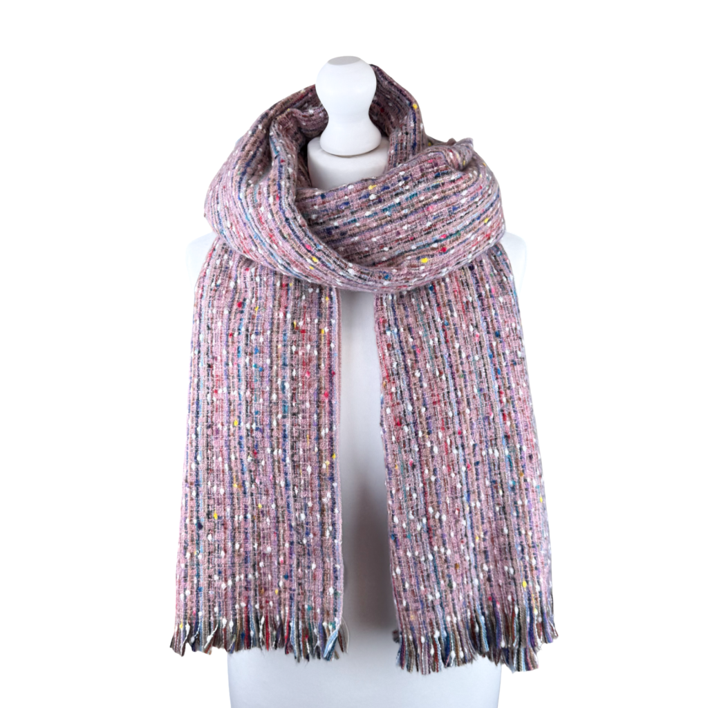 Bouclé fringed scarf Scarves, foulards main image 1