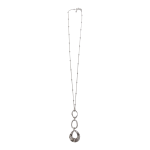 2010833S Contemporary Silver-tone Longline Necklace