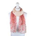 SHCH1507 Wild Flower Meadow Print Chiffon-Style Scarf (3 Assorted Colours)